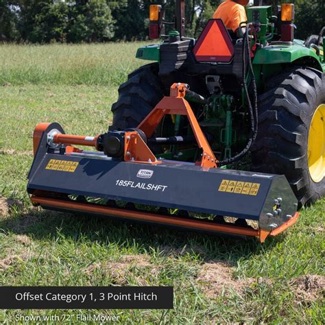 Overall width 1870 mm. . Titan flail mowers